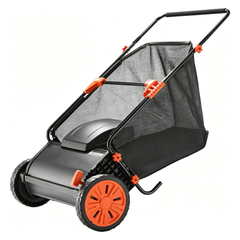 30" Push Lawn Sweeper &amp; Leaf Collector
